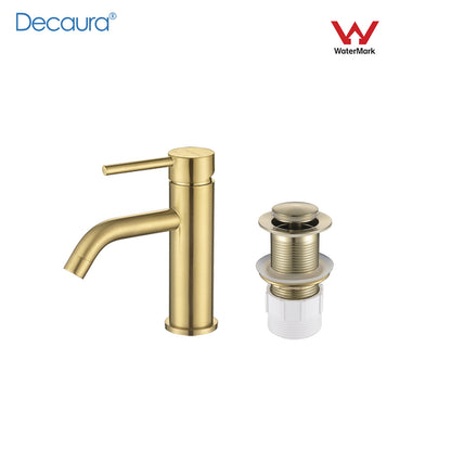 Decaura Basin Mixer Tap Bathroom Vanity Taps Pop Up Waste with/without Overflow