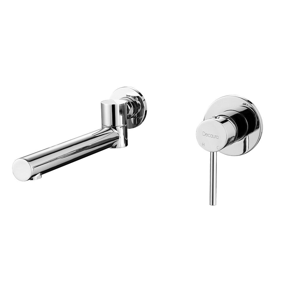 Decaura Bath Spout Wall Water Spout Basin Shower Mixer Taps Tapware Set Bathroom