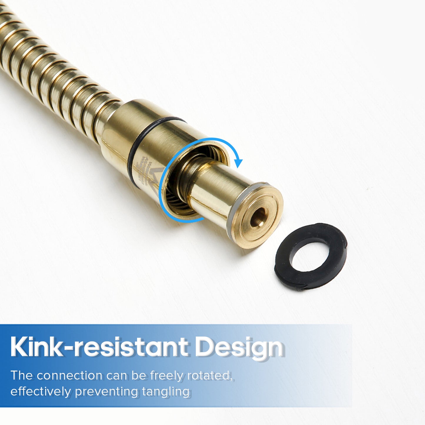 Decaura Flexible Shower Hose 1.5m/2m 304 Stainless Steel Gold/Chrome/Black