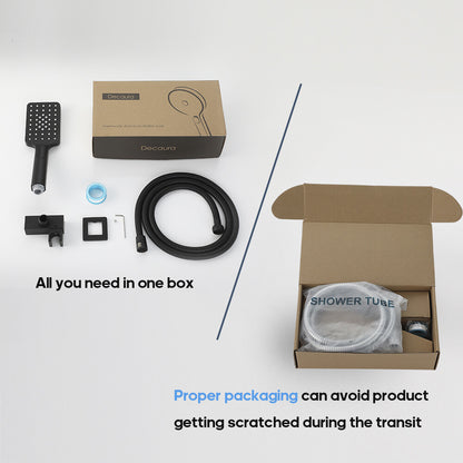 Decaura Hand Held Shower Head Set Shower Handset 3-Mode Sprayer Shower Taps