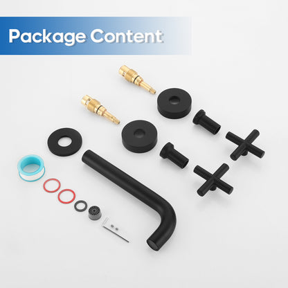 Decaura Bath Spout Wall Water Spout Basin Shower Mixer Taps Tapware Set Bathroom