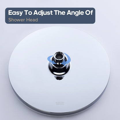 WELS Rain Shower Head 10" New Overhead Chrome Bathroom
