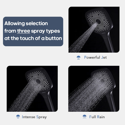 Decaura Hand Held Shower Head 3/4/5-Mode Spray Bathroom Round/Square Bathroom