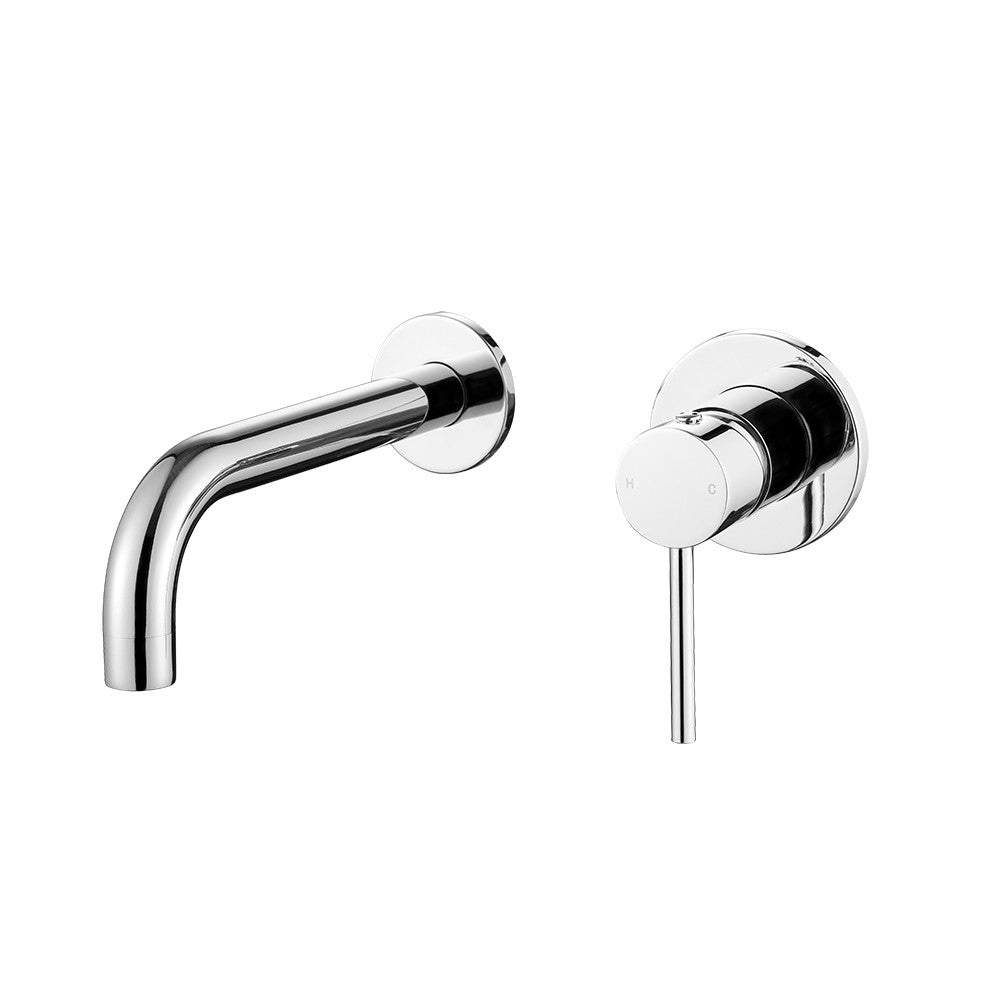 Decaura Bath Spout Laundry Round Chrome Wall Water Spouts Tapware Mixer Taps Set