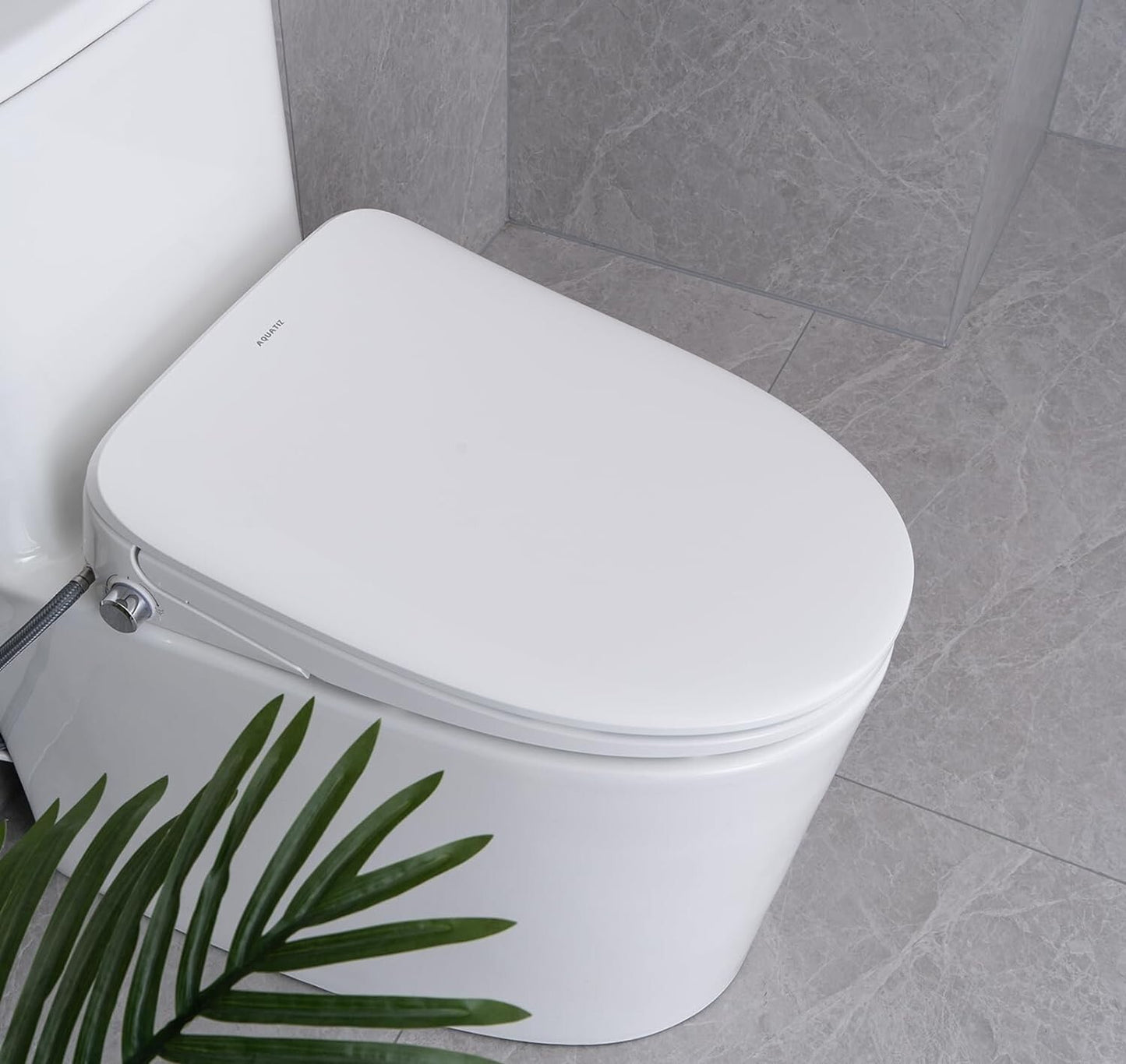 AQUATIZ D-Shape Smart Heated Bidet Toilet Seat AQ1101