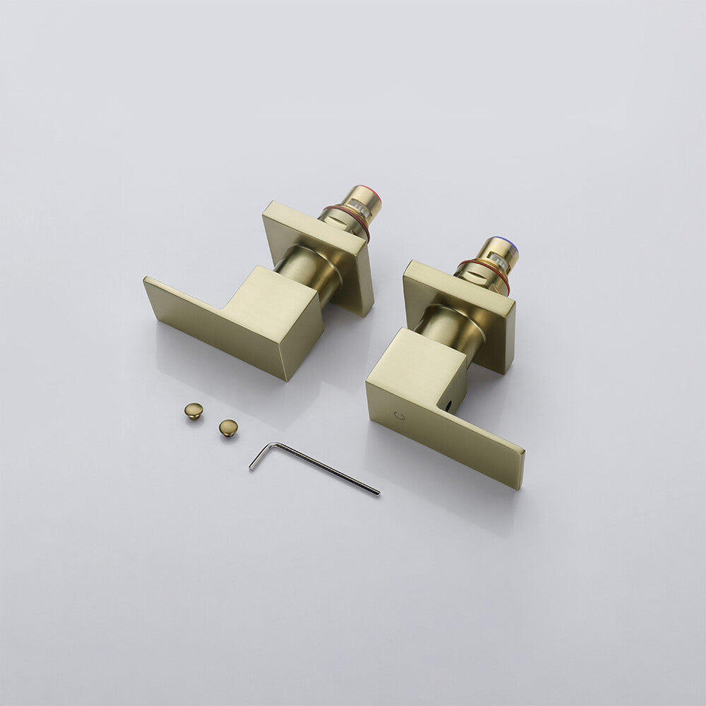 Decaura Shower Mixer Tap Square Brushed Gold/Chrome/Black Wall Mounted Tapware