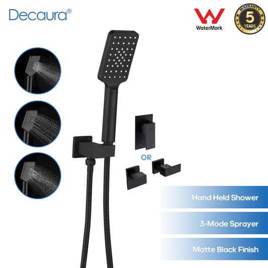 Decaura Hand Held Shower Head Set with Holder and Shower Hose Shower Mixer Taps