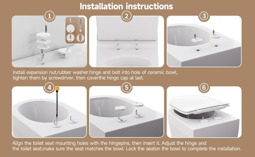 AQUATIZ Blue D-Shaped Family Toilet Seat with Built-in Potty Training Seat
