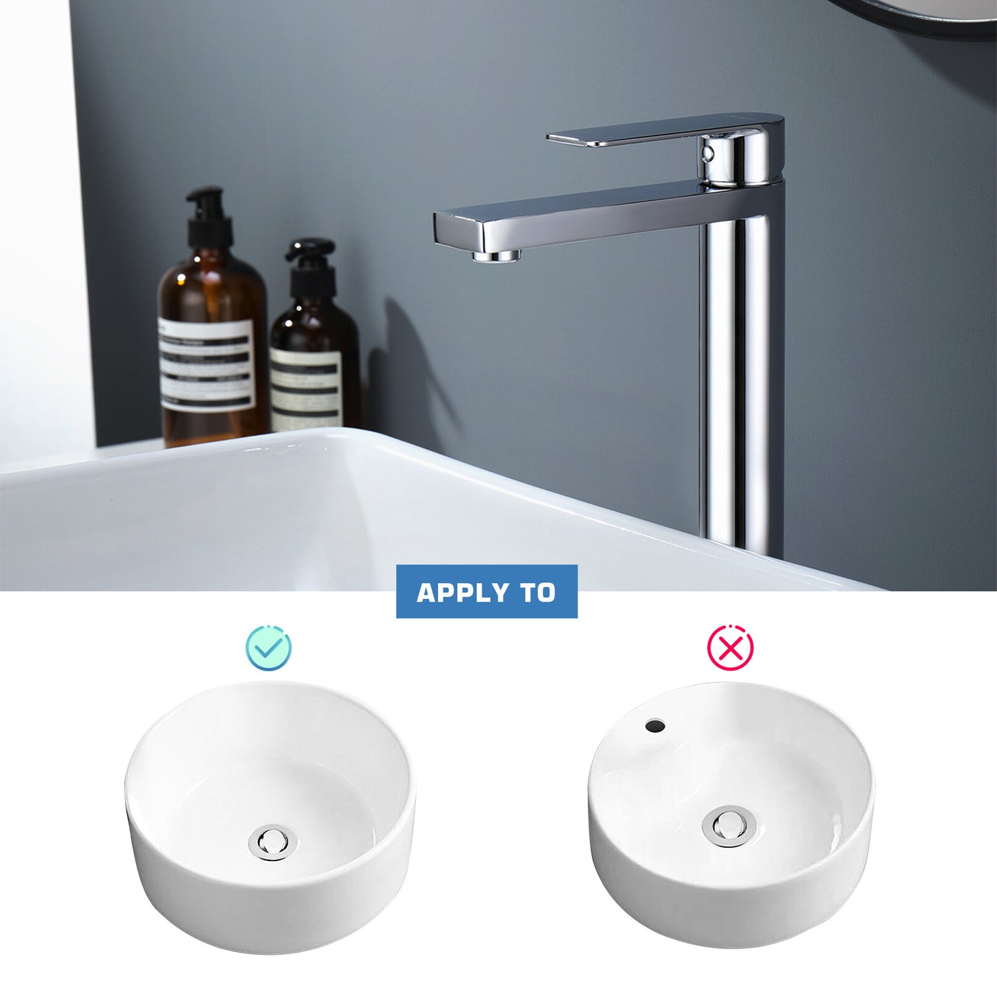 Decaura Bathroom Basin Sink Vanity Mixer Tap Black Chrome Brushed Gold