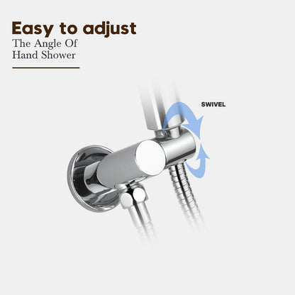 Decaura Shower Handset large Spray 3-Mode Hand Held Shower Head Set Chrome