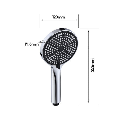 Decaura Hand Held Shower Head 3/4/5-Mode Spray Bathroom Round/Square Bathroom