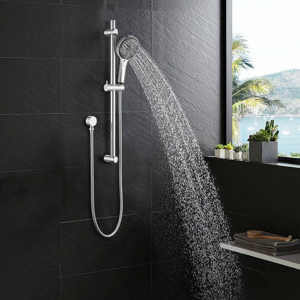 Decaura Hand Held Shower Head On Sliding Rail Set Shower Mixer Tap Wall Tapware