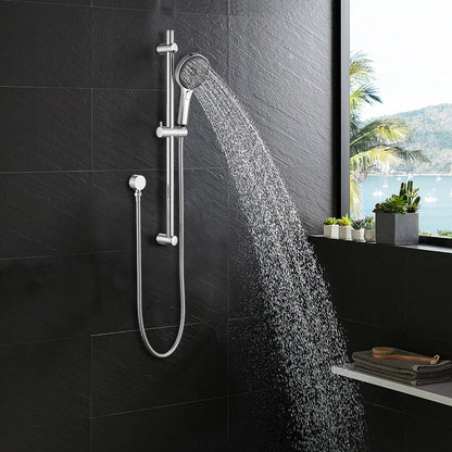 Decaura Hand Held Shower Head On Sliding Rail Set Shower Mixer Tap Wall Tapware