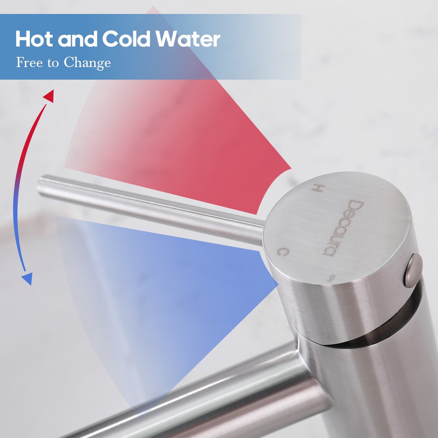 Decaura Bathroom Basin Mixer Tap Vanity Faucet Single Handle Tapware Tall/Small