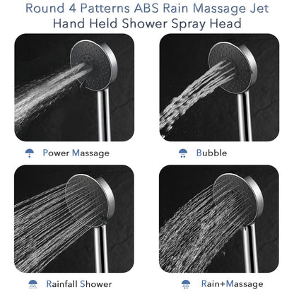 WELS Hand Held Shower Head 4-Mode Spray with Stop Function Bathroom Bath