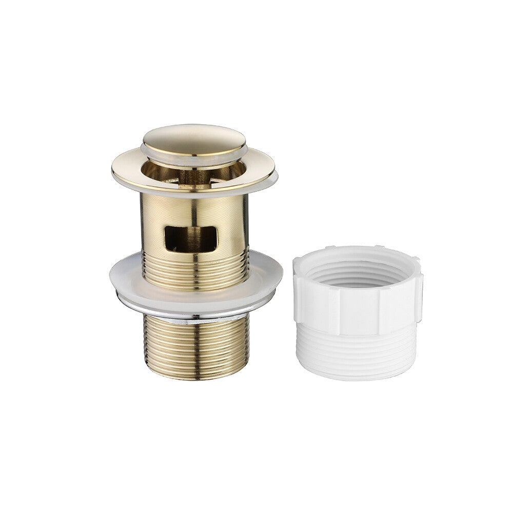 Decaura Bathroom Basin Mixer Tap with Pop Up Waste Chrome/Black/Brushed Gold