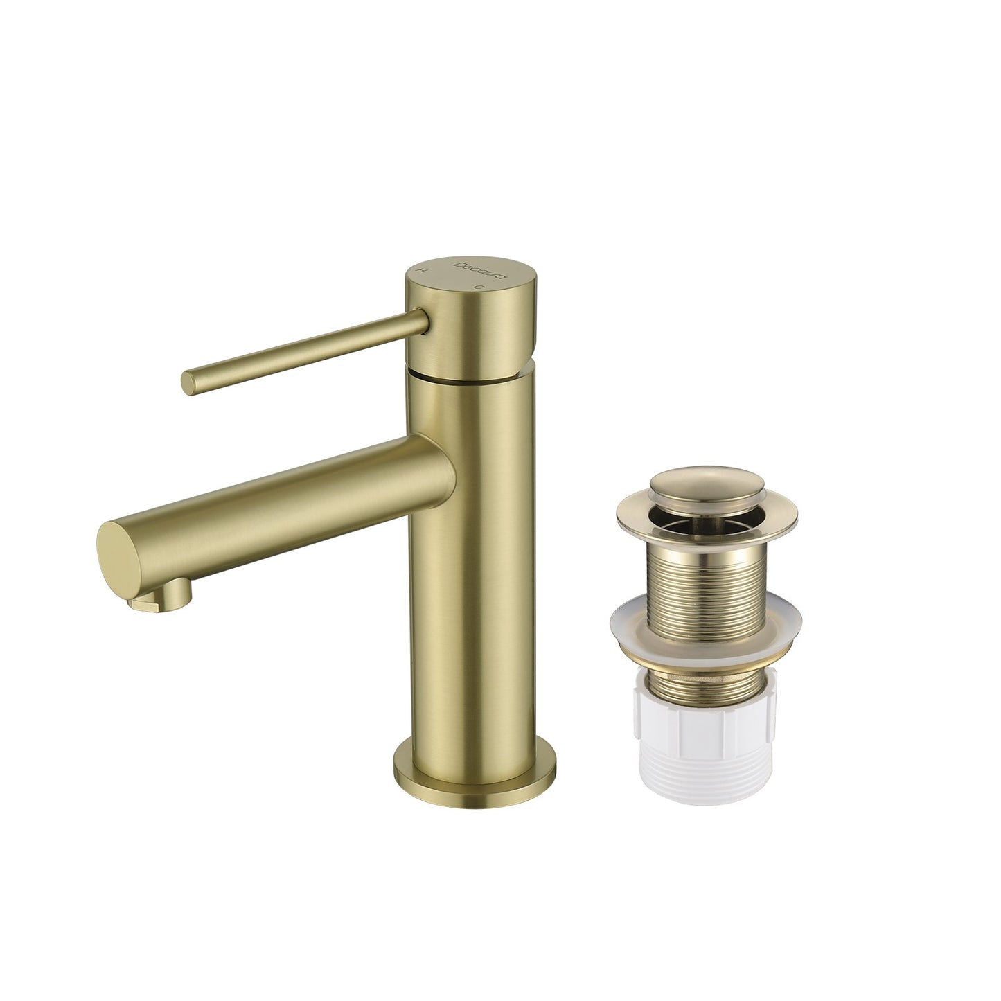 Decaura Bathroom Basin Mixer Tap with Pop Up Waste Chrome/Black/Brushed Gold