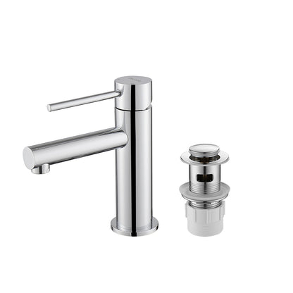 Decaura Bathroom Basin Mixer Tap with Pop Up Waste Chrome/Black/Brushed Gold