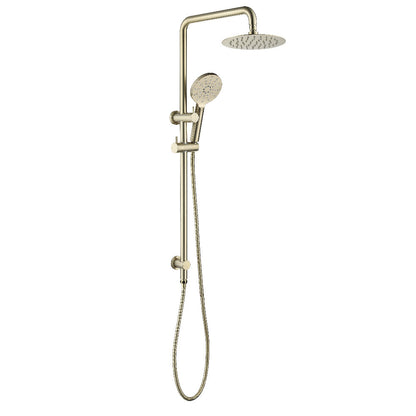 Decaura Shower Head Set Gooseneck Arm Brushed Gold/Black/Chrome Wall Tapware