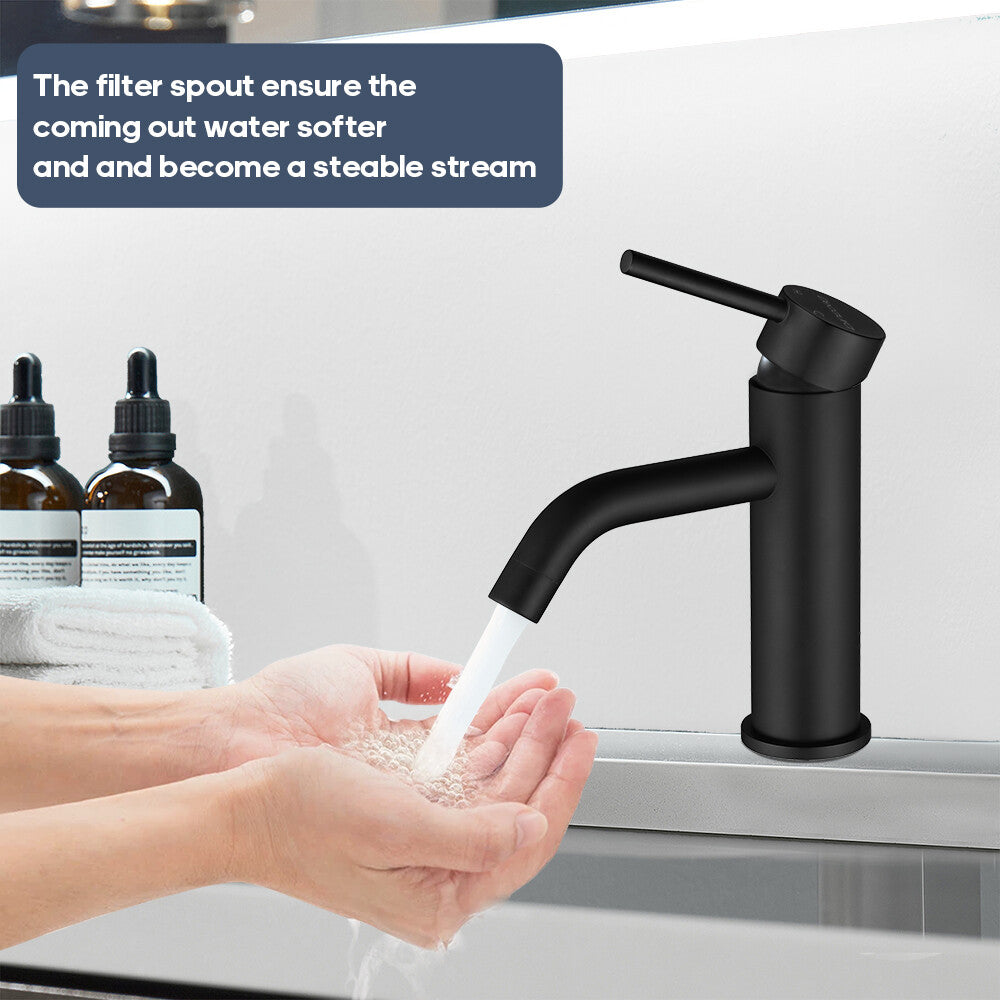 Decaura Basin Mixer Tap Bathroom Vanity Taps Pop Up Waste with/without Overflow