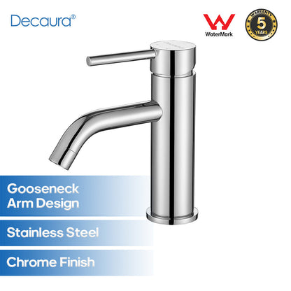 Decaura Basin Mixer Tap Bathroom Vanity Taps Pop Up Waste with/without Overflow