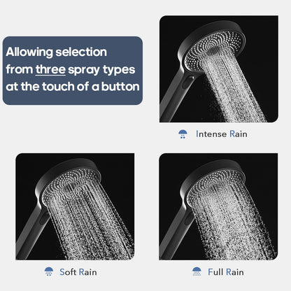 Decaura Hand Held Shower Head 3/4/5-Mode Spray Bathroom Round/Square Bathroom