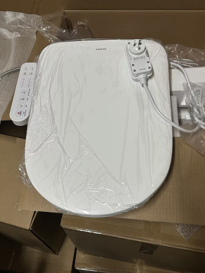 AQUATIZ D-Shape Smart Heated Bidet Toilet Seat AQ1101