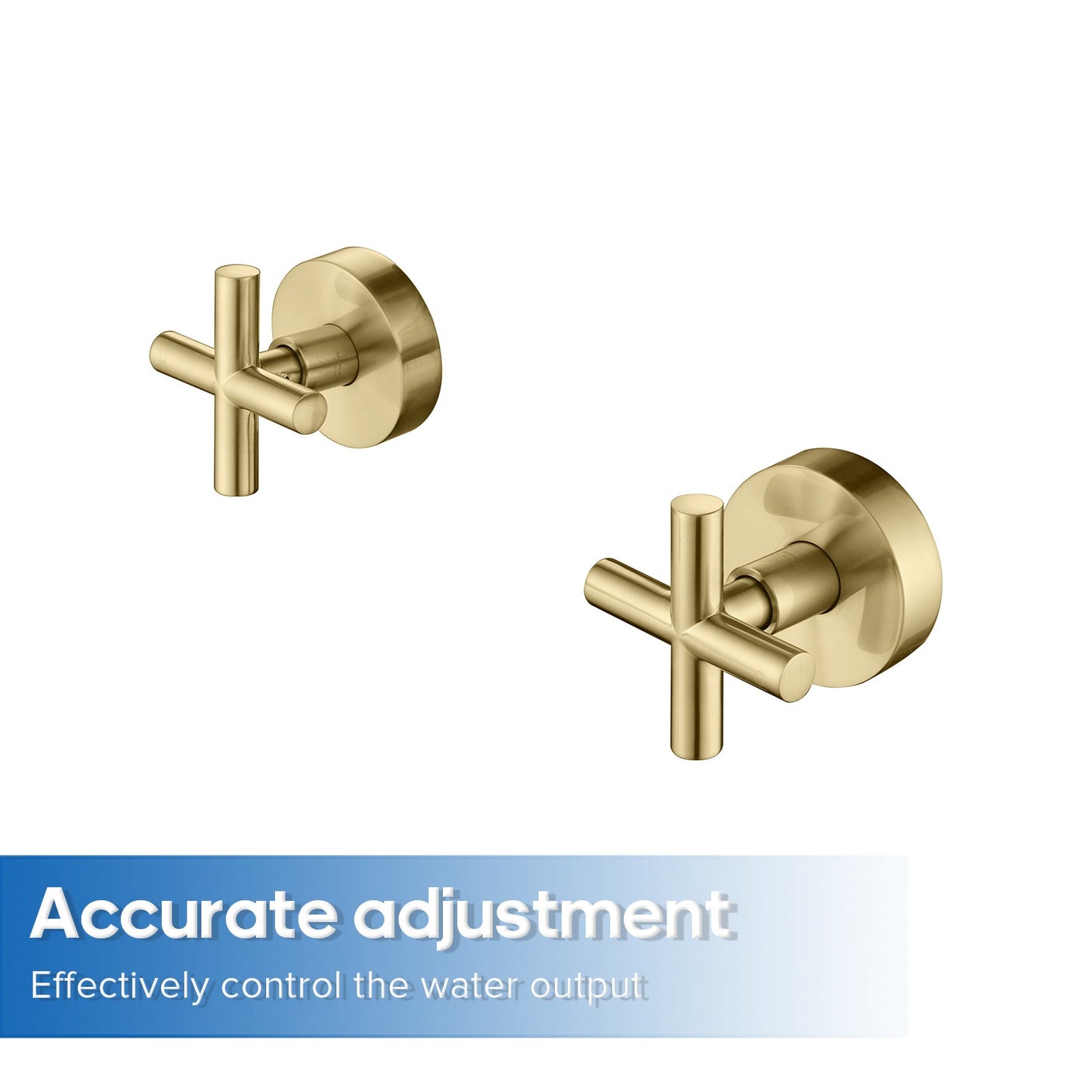 Decaura Shower Taps Brass Tapware Mixer Tap Brushed Gold/Black/Gunmetal/Nickel