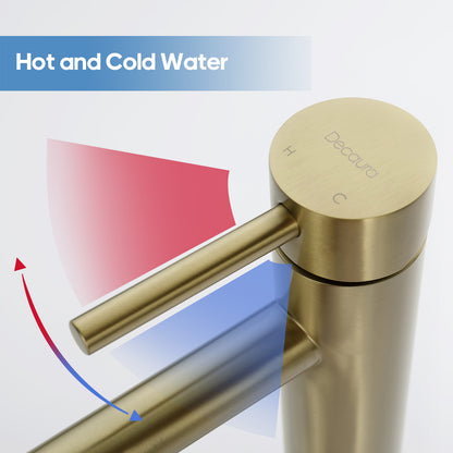 Decaura Basin Mixer Tap Bathroom Vanity Taps Pop Up Waste with/without Overflow