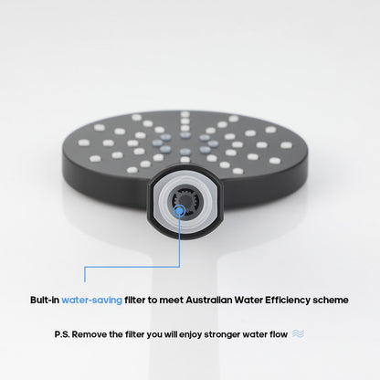 Decaura Shower Head Hand Held 3-Mode with Holder and Hose Handset Mixer Taps