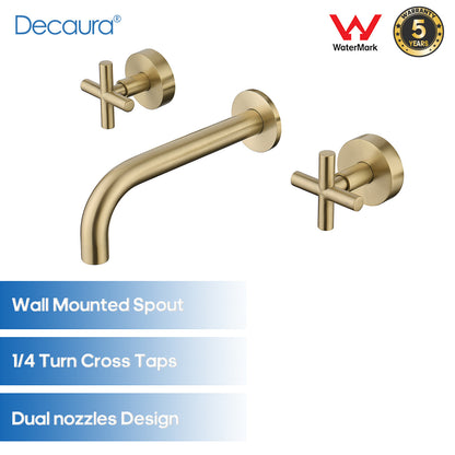 Decaura Bath Spout Wall Water Spout Basin Shower Mixer Taps Tapware Set Bathroom