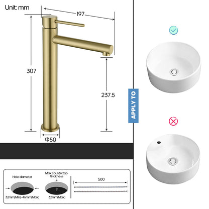 Decaura Bathroom Basin Mixer Tap with Pop Up Waste Chrome/Black/Brushed Gold