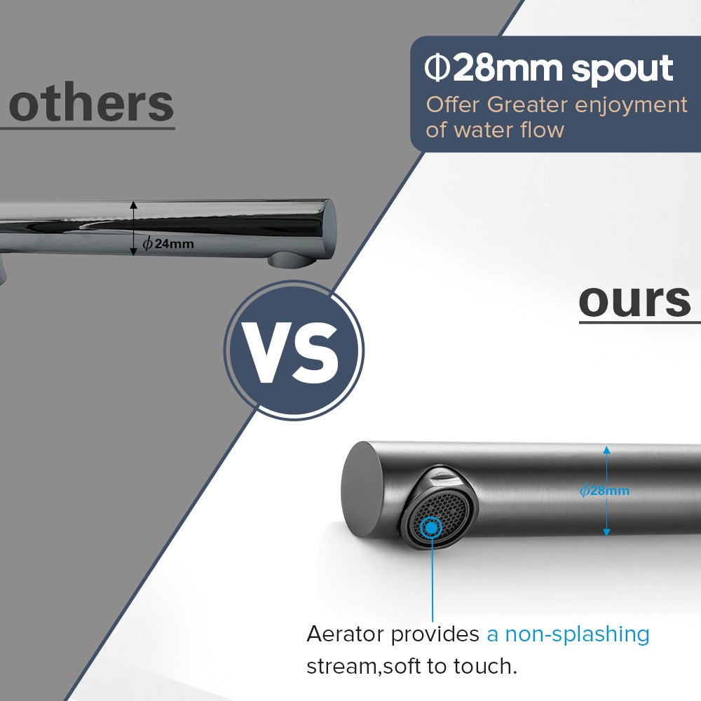 Decaura Bath Spout Wall Water Spout Basin Shower Mixer Taps Tapware Set Bathroom