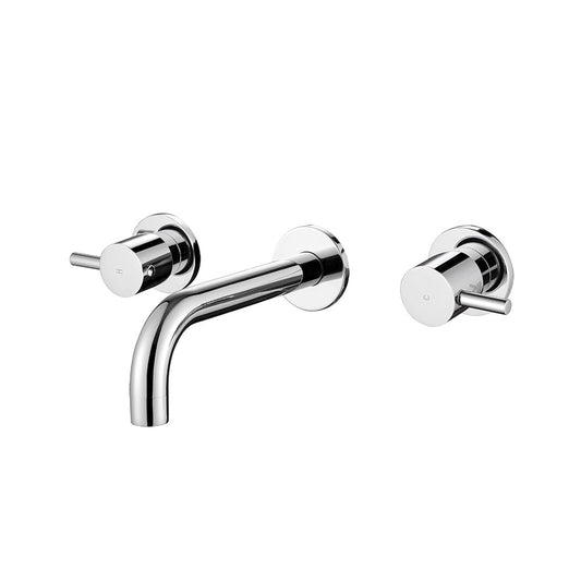 Decaura Basin Spout and Shower Taps Set Wall Mount 1/4 Turn Mixer Cold Hot WELS