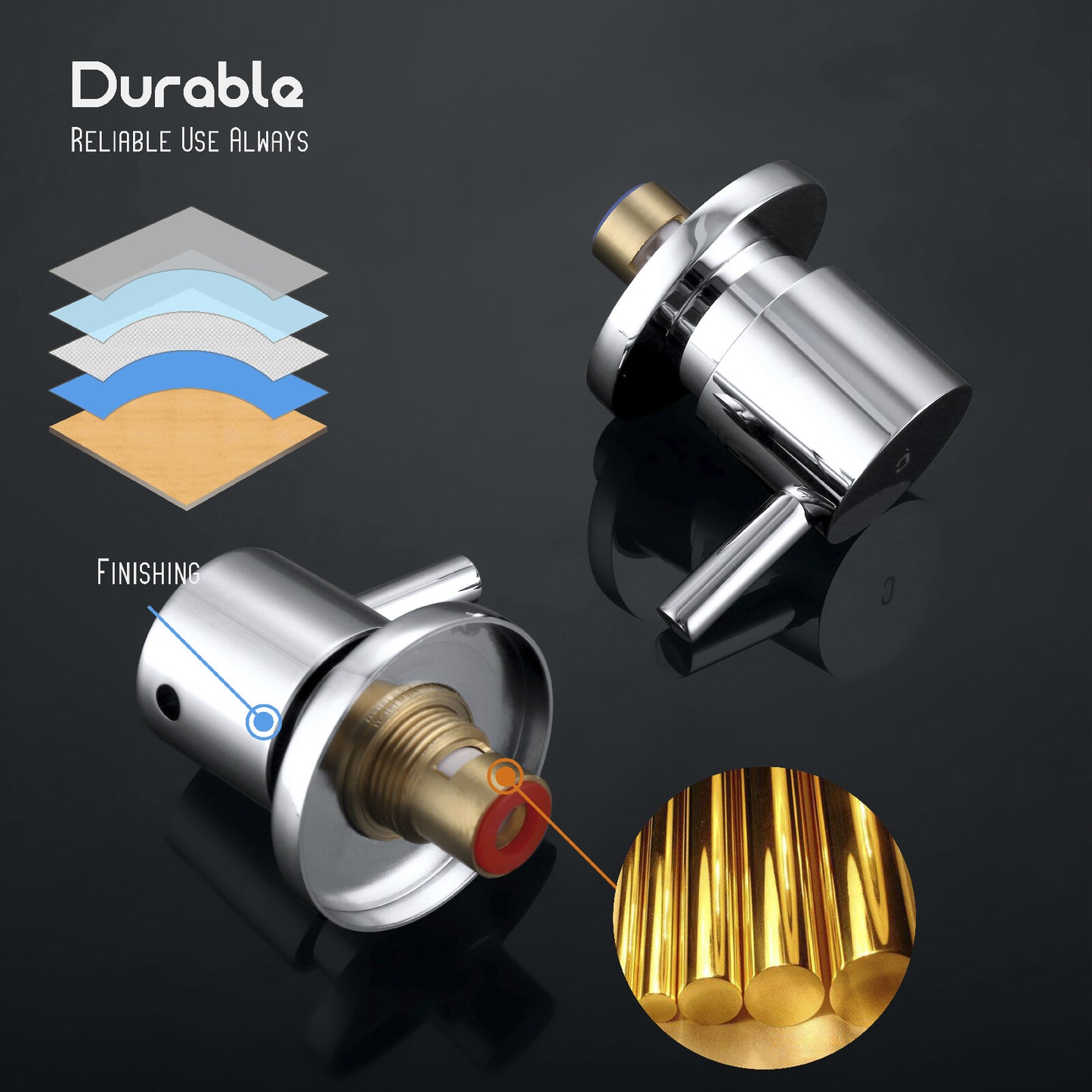 Decaura 10" Rain Shower Head Set Chrome Round Gooseneck Shower Arm Wall Tapware