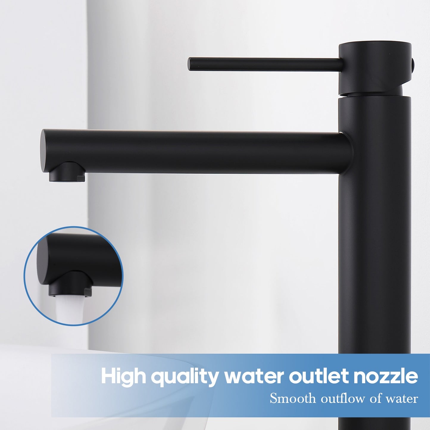 Decaura Bathroom Basin Mixer Tap Vanity Faucet Single Handle Tapware Tall/Small