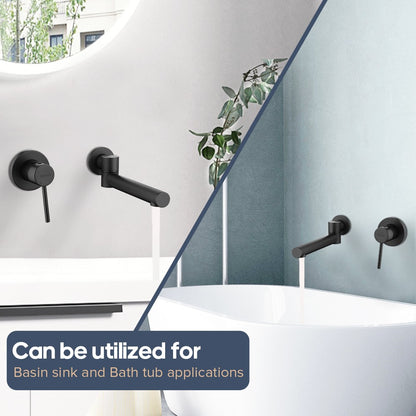 Decaura Bath Spout Wall Water Spout Basin Shower Mixer Taps Tapware Set Bathroom