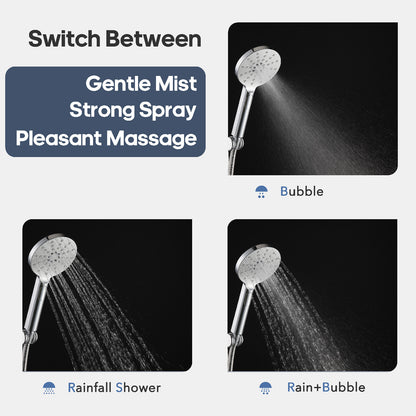 Decaura Hand Held Shower Head On Sliding Rail Set Shower Mixer Tap Wall Tapware