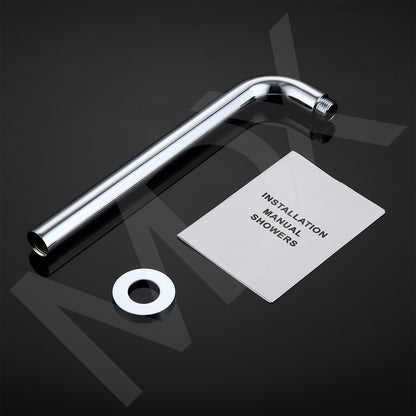 40cm Shower Arm Extension Wall Mounted round Chrome for Rain Shower Head