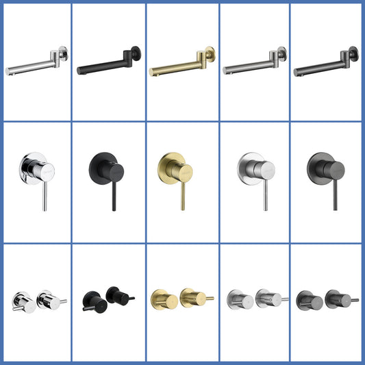 Decaura 180° swivel bath spout water spouts wall tapware mixer taps bathroom