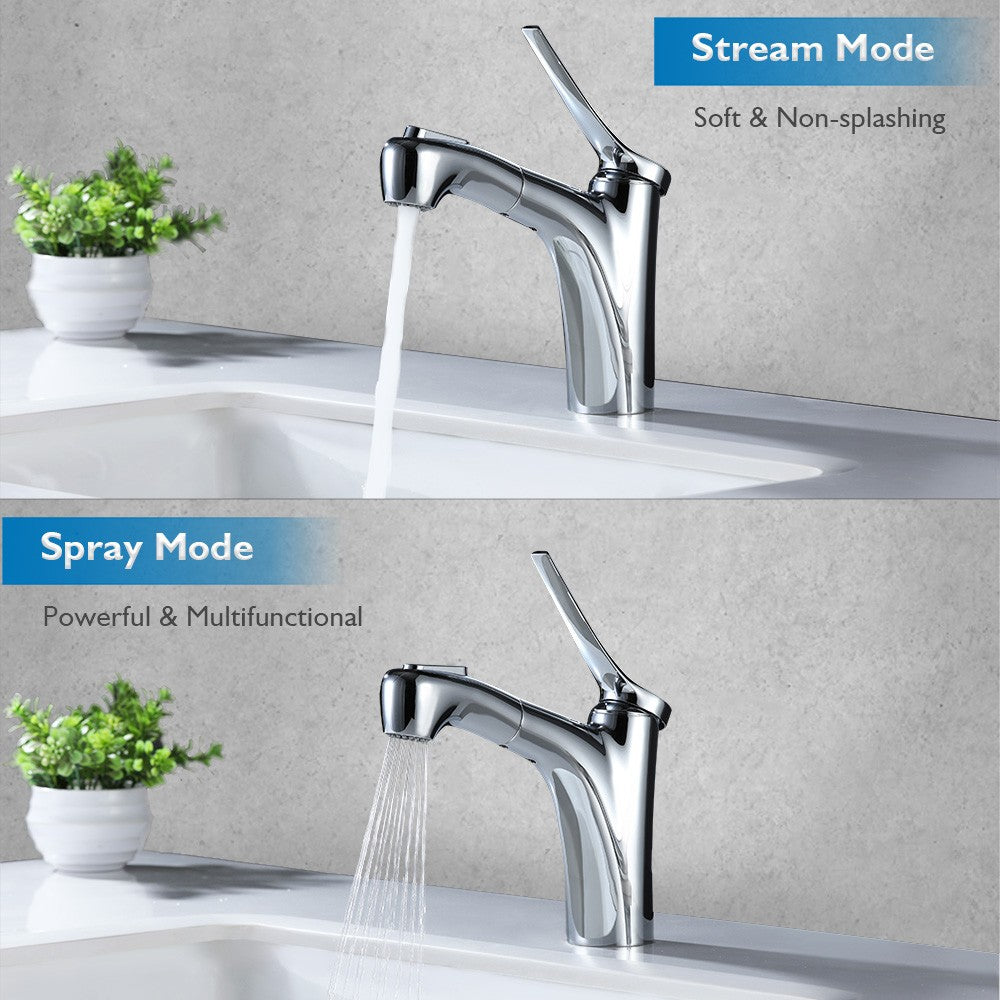 Decaura Bathroom Basin Mixer Tap Vanity Faucet Single Handle Tapware Tall/Small