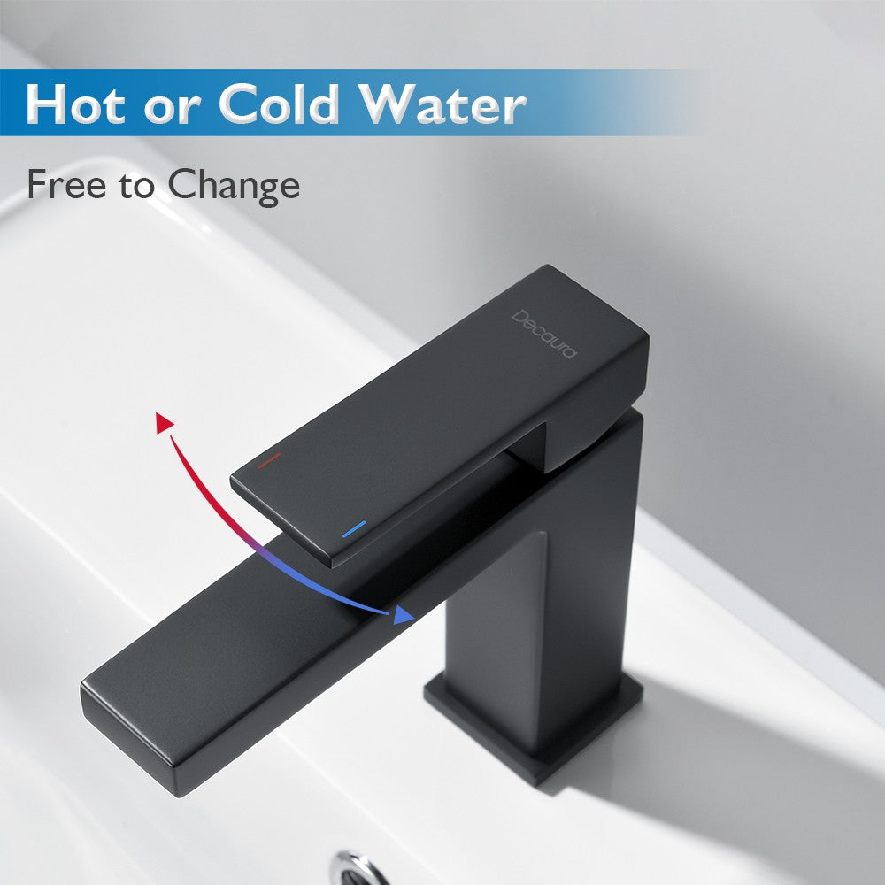 Decaura Bathroom Basin Mixer Tap Vanity Faucet Single Handle Tapware Tall/Small