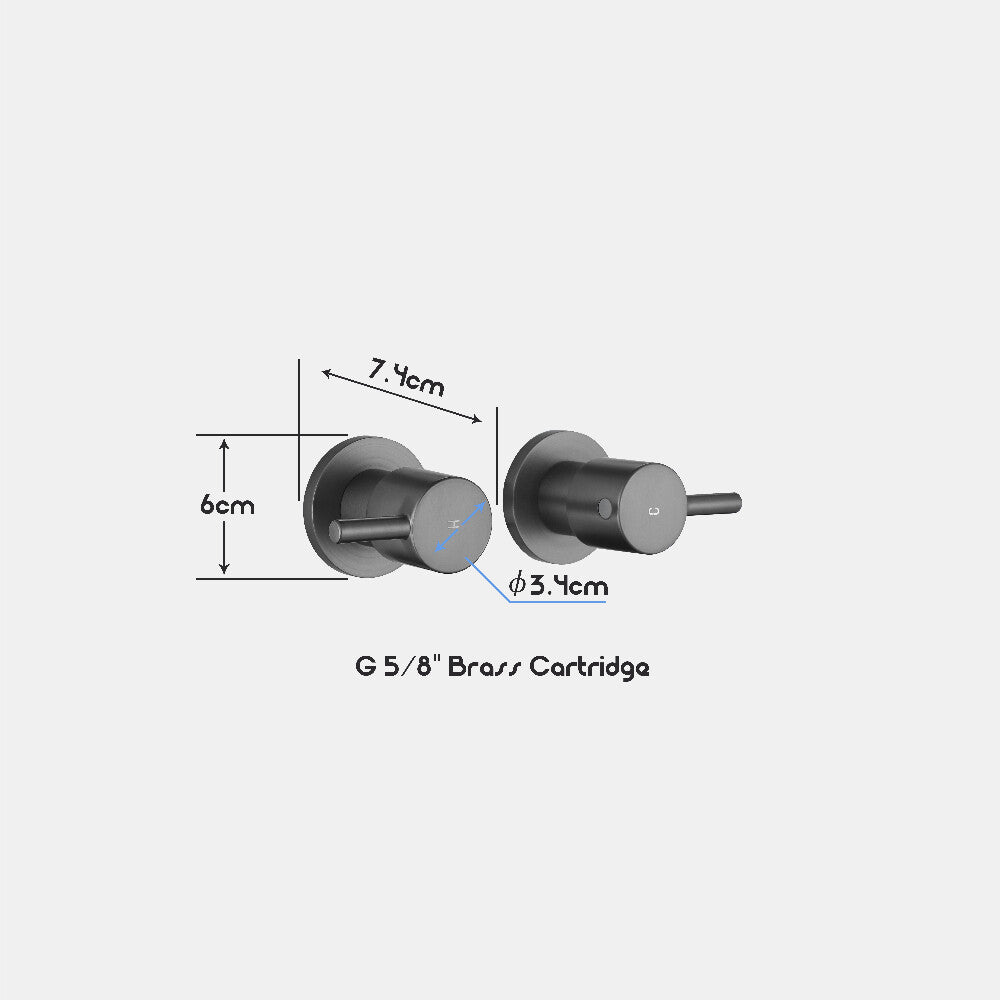 Decaura 180° swivel bath spout water spouts wall tapware mixer taps bathroom