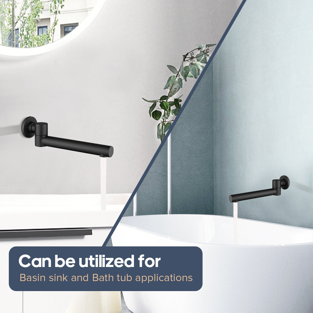 Decaura Bath Spout Wall Water Spout Basin Shower Mixer Taps Tapware Set Bathroom