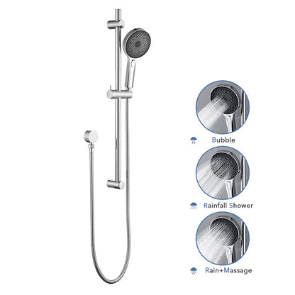 Decaura Hand Held Shower Head On Sliding Rail Set Shower Mixer Tap Wall Tapware