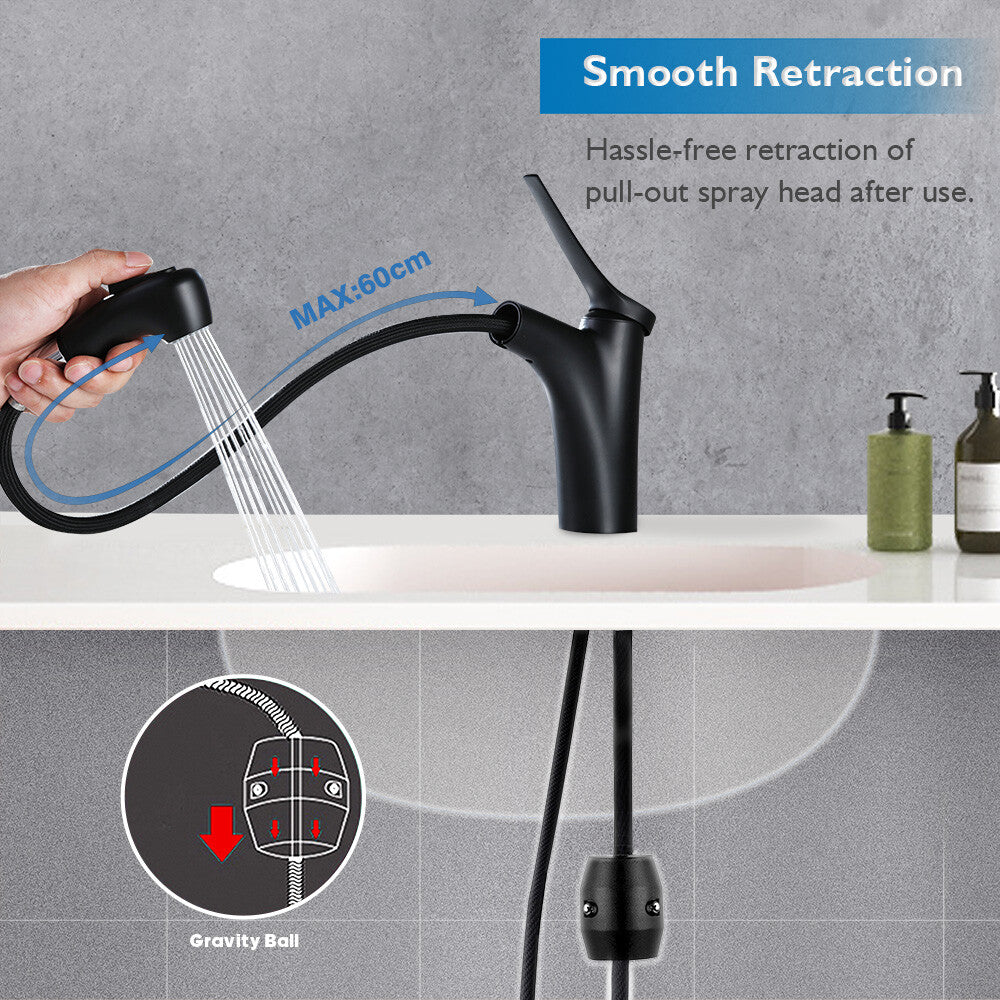 Decaura Bathroom Basin Mixer Tap Vanity Faucet Single Handle Tapware Tall/Small