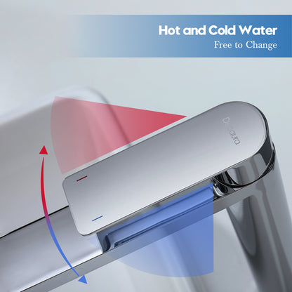 Decaura Bathroom Basin Sink Vanity Mixer Tap Black Chrome Brushed Gold