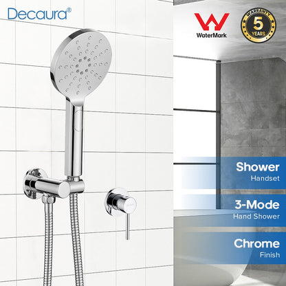 Decaura Hand Held Shower Head Set Shower Handset 3-Mode Sprayer Shower Taps