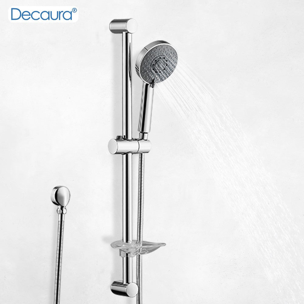 Decaura Hand Held Shower Head On Sliding Rail Set Shower Mixer Tap Wall Tapware