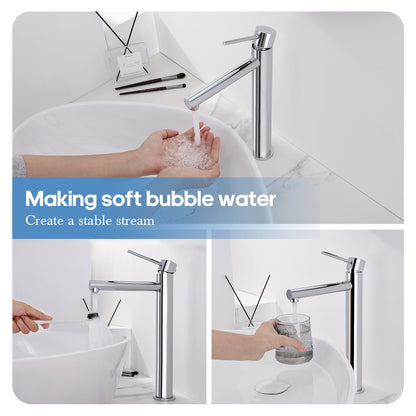Decaura Bathroom Basin Mixer Tap Vanity Faucet Single Handle Tapware Tall/Small